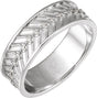 Platinum Round Lab-Grown Diamond Accented Band - 1.2mm Stones