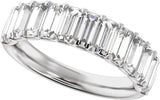 Platinum Straight Baguette Lab-Grown Diamond Anniversary Band - 2 1/4 CTW - view 5