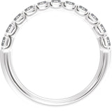 Platinum Straight Baguette Lab-Grown Diamond Anniversary Band - 2 1/4 CTW - view 2