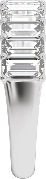 Platinum Straight Baguette Lab-Grown Diamond Anniversary Band - 2 1/4 CTW - view 4