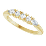 14K Gold Round Lab-Grown Diamond Anniversary Band - 3/8-1 CTW - Yellow Gold - view 10