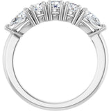 Platinum Round Lab-Grown Diamond Anniversary Band - 3/8-1 CTW - view 7
