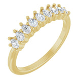14K Gold Pear Lab-Grown Diamond Anniversary Band - 3/4-1 1/4 CTW - Yellow Gold