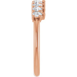 14K Gold Pear Lab-Grown Diamond Anniversary Band - 3/4-1 1/4 CTW - Rose Gold - view 4
