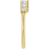14K Gold Pear Lab-Grown Diamond Anniversary Band - 3/4-1 1/4 CTW - Yellow Gold - view 4