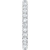 Platinum Round Natural Diamond Sculptural Eternity Band - 2mm Stones - view 4