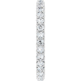Platinum Round Lab-Grown Diamond Sculptural Eternity Band - 2mm Stones - view 4