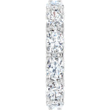 Platinum Oval Lab-Grown Diamond Sculptural Eternity Band - 6x4mm Stones - view 4