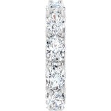 Platinum Oval Lab-Grown Diamond Sculptural Eternity Band - 6x4mm Stones - view 4