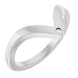 Platinum Lab-Grown Diamond Contour Band – 1.2 mm Round