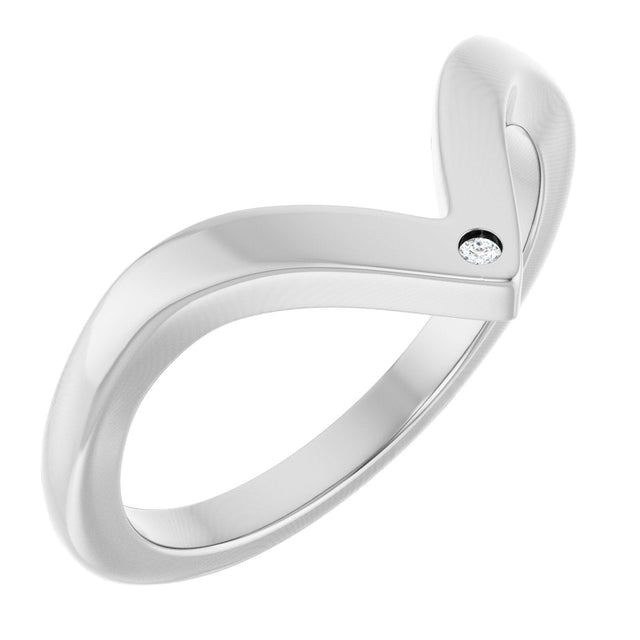 Platinum Lab-Grown Diamond Contour Band – 1.2 mm Round