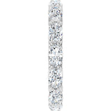 Platinum Oval Lab-Grown Diamond Sculptural Eternity Band - 5x3mm Stones - view 4