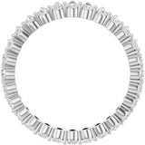 Platinum Pear Lab-Grown Diamond Eternity Band - 3x2mm Stones - view 7