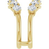 14K Gold Round Lab-Grown Diamond Ring Guard - 1 1/5-2 1/2 CTW - Yellow Gold - view 4