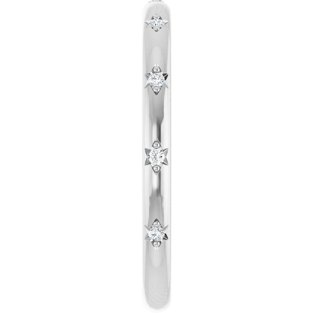 Platinum Round Lab-Grown Diamond Anniversary Band - 1/8-06 CTW - view 9