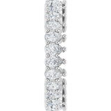 Platinum Pear Lab-Grown Diamond Eternity Band - 3x2mm Stones - view 9