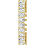 14K Gold Pear Natural Diamond Eternity Band - 3x2mm Stones - Yellow Gold - view 9