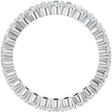 Platinum Pear Lab-Grown Diamond Eternity Band - 3x2mm Stones - view 7