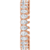 14K Gold Pear Lab-Grown Diamond Eternity Band - 3x2mm Stones - Rose Gold - view 9