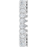 Platinum Pear Lab-Grown Diamond Eternity Band - 3x2mm Stones - view 9