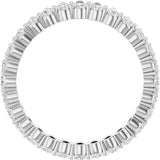 Platinum Pear Lab-Grown Diamond Eternity Band - 3x2mm Stones - view 7