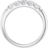 Platinum Round Lab-Grown Diamond Five-Stone Anniversary Band - 1/6-1/2 CTW (Style 127347) - view 2