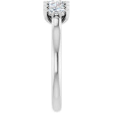 Platinum Marquise Natural Diamond Seven-Stone Anniversary Band - 4x2mm Stones - view 4