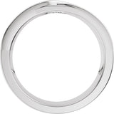 Platinum Round Lab-Grown Diamond Criss-Cross Band - 1/8 CTW - view 2