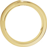 14K Gold Round Natural Diamond Criss-Cross Band - 1/8 CTW - Yellow Gold - view 2