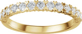 14K Gold Round Lab-Grown Diamond Low Profile Anniversary Band - 1/2-9/10 CTW - Yellow Gold - view 8