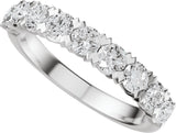 Platinum Round Lab-Grown Diamond Low Profile Anniversary Band - 1/2-9/10 CTW - view 10