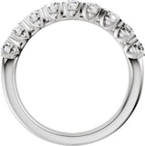 Platinum Round Lab-Grown Diamond Low Profile Anniversary Band - 1/2-9/10 CTW - view 7