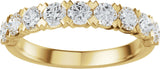 14K Gold Round Lab-Grown Diamond Low Profile Anniversary Band - 1/2-9/10 CTW - Yellow Gold - view 8