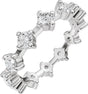 Platinum Round Natural Diamond Eternity Band - 3mm Stones