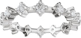 Platinum Round Lab-Grown Diamond Eternity Band - 2.5mm Stones - view 3