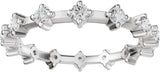 Platinum Round Lab-Grown Diamond Eternity Band - 2.1mm Stones - view 3