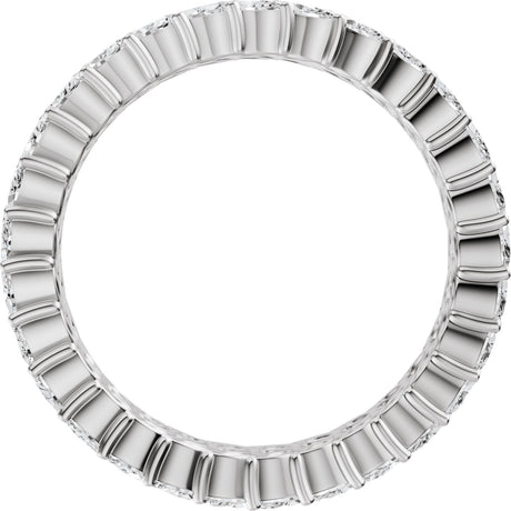 Platinum Marquise Lab-Grown Diamond Eternity Band - 3x1.5mm Stones - view 2