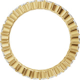 14K Gold Marquise Lab-Grown Diamond Eternity Band - 3x1.5mm Stones - Yellow Gold - view 2