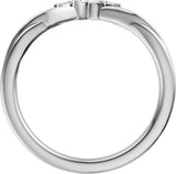 Platinum Marquise Natural Diamond Contour Band - 1/8 CTW (Style 689541) - view 2