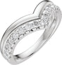Platinum Round Lab-Grown Diamond Contour Band - 1/3 CTW (Style 689543)