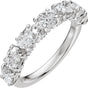 Platinum Oval Lab-Grown Diamond Accented Anniversary Band - 1 7/8 CTW
