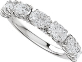 Platinum Oval Lab-Grown Diamond Accented Anniversary Band - 1 7/8 CTW - view 5