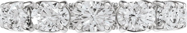 Platinum Oval Lab-Grown Diamond Accented Anniversary Band - 1 7/8 CTW - view 3
