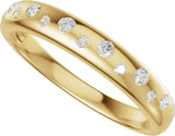14K Gold Round Lab-Grown Diamond Anniversary Band - 1/5 CTW - Yellow Gold - view 10