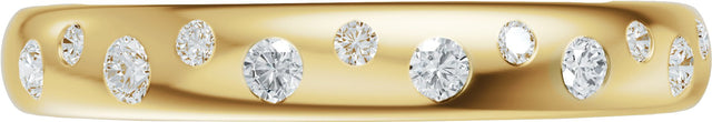 14K Gold Round Lab-Grown Diamond Anniversary Band - 1/5 CTW - Yellow Gold - view 8