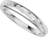 Platinum Round Lab-Grown Diamond Anniversary Band - 1/5 CTW - view 10