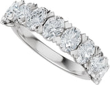 Platinum Oval Lab-Grown Diamond Low Profile Anniversary Band - 2 1/3 CTW - view 10