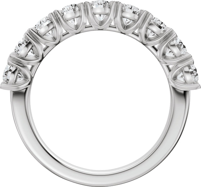 Platinum Oval Lab-Grown Diamond Low Profile Anniversary Band - 2 1/3 CTW - view 7