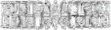 Platinum Round Lab-Grown Diamond Multi-Shape Double Row Anniversary Band - 1 CTW - view 3
