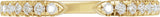 14K Gold Round Lab-Grown Diamond Accented Open Band - 1.4mm Stones - Yellow Gold - view 3